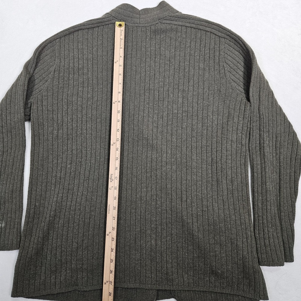 GAP Cotton Cardigan Sweater Men XL Green‎ Shawl Collar Knit Grandpacore - Picture 7 of 8
